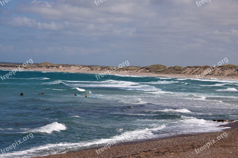 Klitmoeller Beach Jutland Ocean Waves