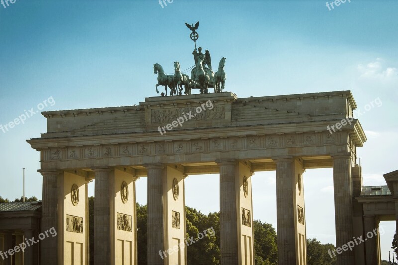 Berlin Brandenburg Gate Goal Quadriga Germany