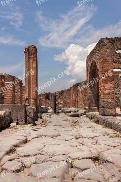 Pompei Archeology Italy Naples Volcano