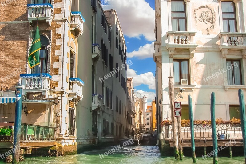 Italy Venice Canal Life Culture