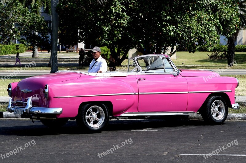 Cuba Car Antique Vintage Havana