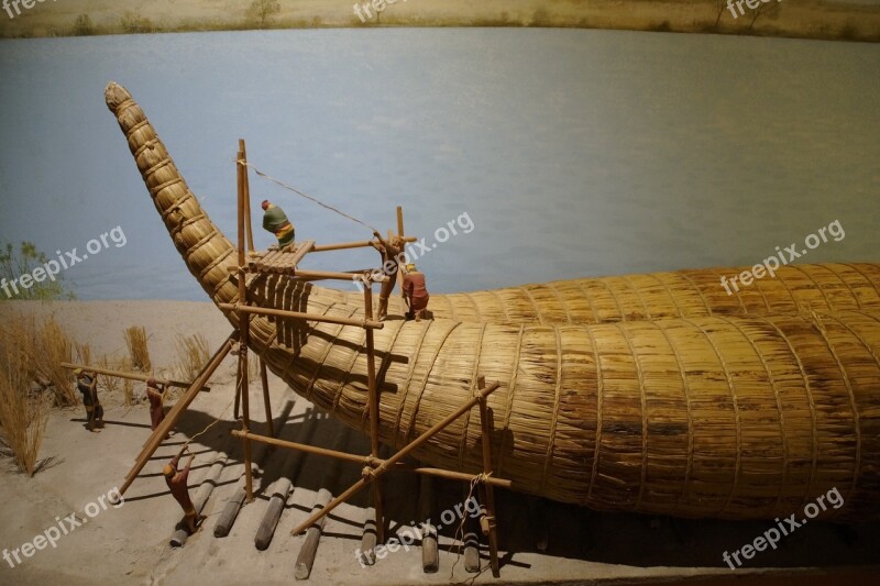 Raft Raft Building Workers Culture Ancient Culture