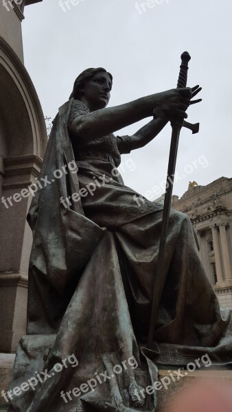 Justice Statue Woman Politics Symbol