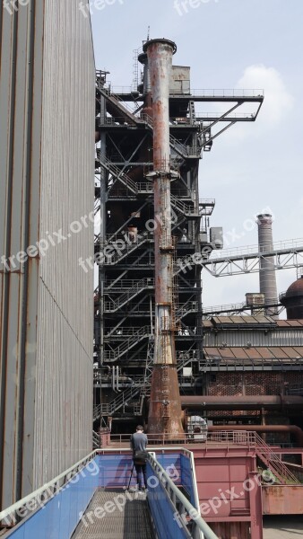 Industry Old Old Factory Chimney Ironworks