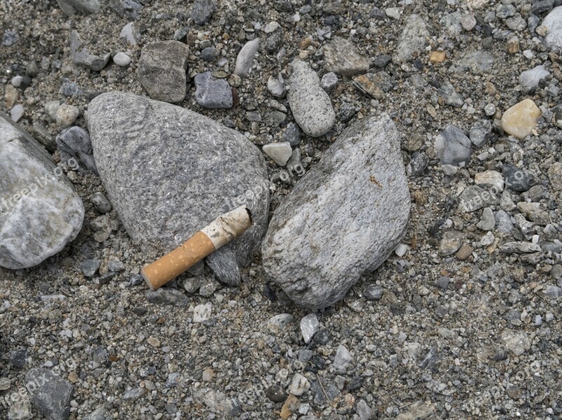 Cigarette Stones Disposal Cigarette Butts Cigarette End