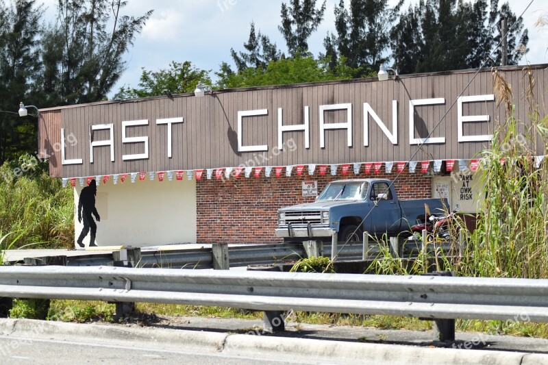 Last Chance Florida Miami Car Sound Road Bar