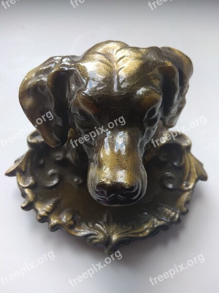 Dog Metal Dog Metal Casket Bronze