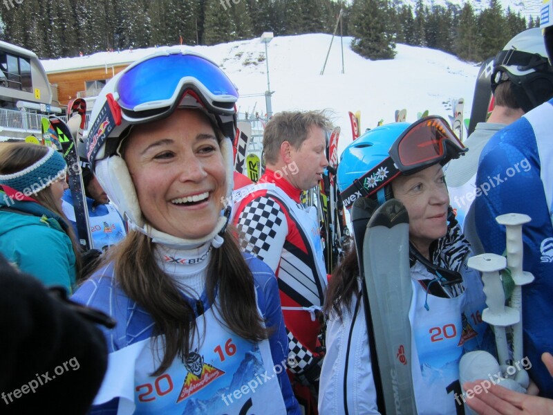 Pippa Middleton Inferno Downhill Race 2016 Mürren Kandahar