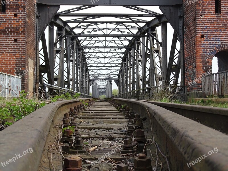 Bridge Railway Bridge Architecture Railway Perspective