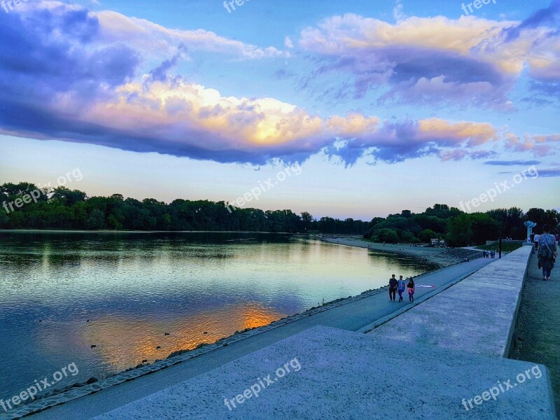 Hdr Riverside Cloud Szentendre Danube