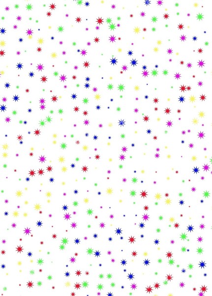 Star Random Background Scattered Confetti