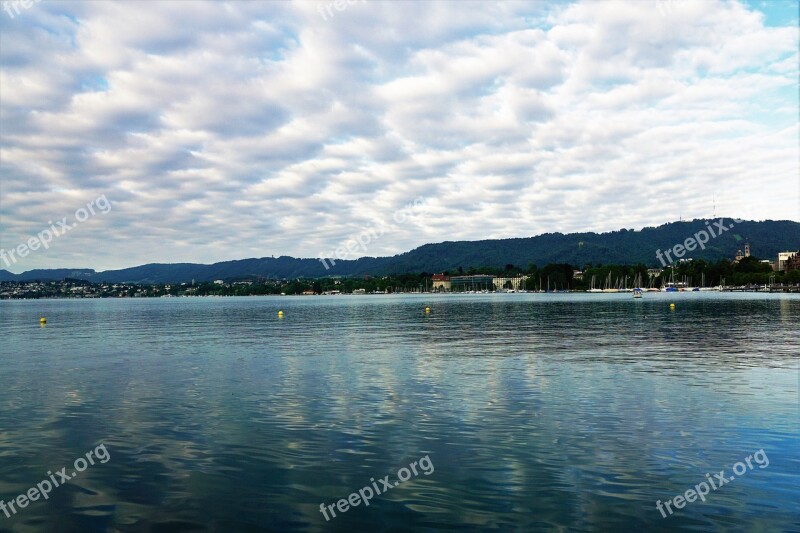 Lake Switzerland Europe Landscape Idyllic