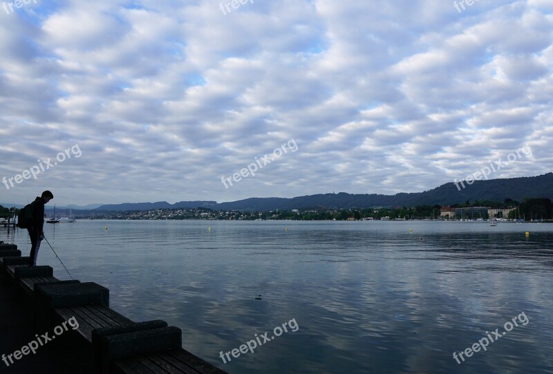 Lake Switzerland Europe Landscape Idyllic