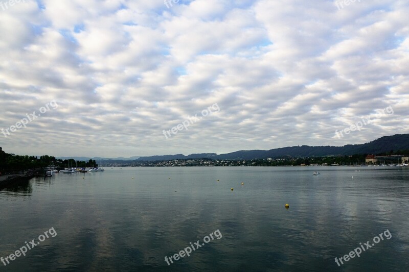 Lake Switzerland Europe Landscape Idyllic