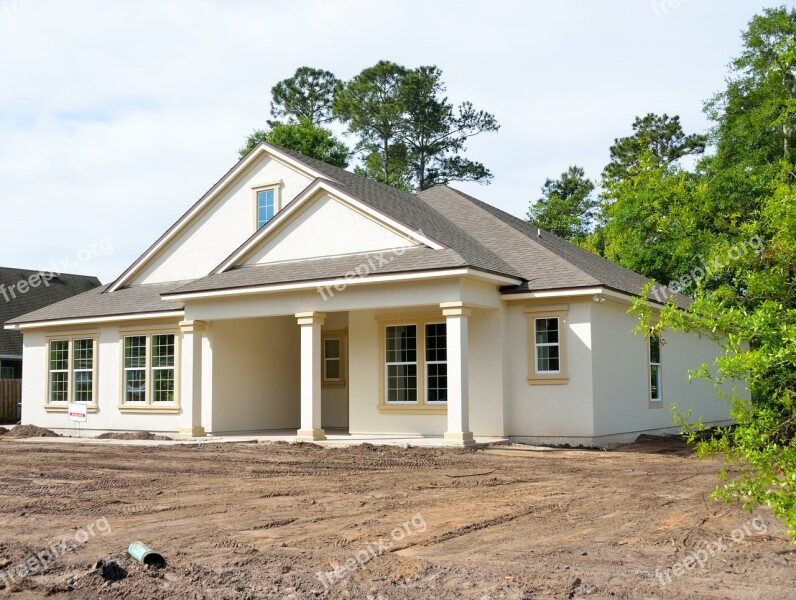 New Home Construction Site House Home