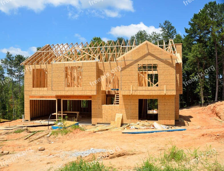 New Home Construction Site House Home