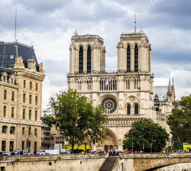 Notre Dame Paris Cathedral Free Photos