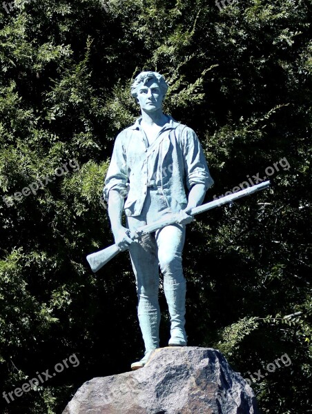 Statue Minuteman Lexington Massachusetts History War