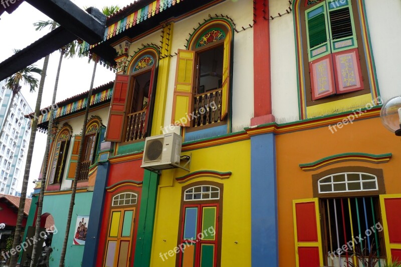 Singapore Arab Street Little India House Facade