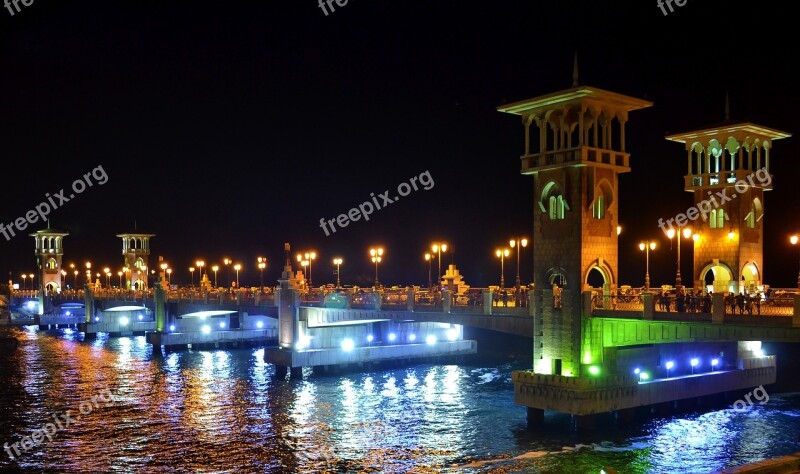 Stanley Bridge Alexandria Landmark Egypt Mediterranean