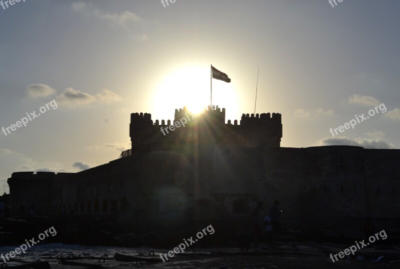 Castle Alexandria Egypt Mediterranean Montazah