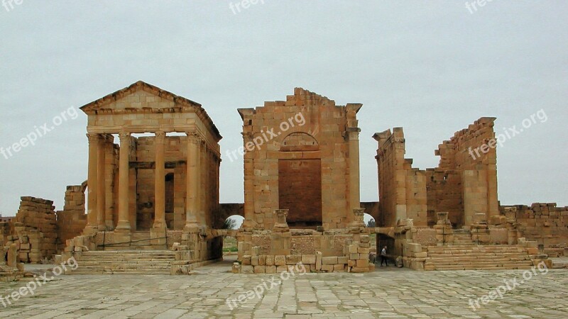 Roman Ruins Sbeitla Tunisia Africa