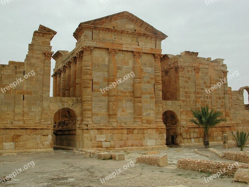 Roman Ruins Sbeitla Tunisia Africa