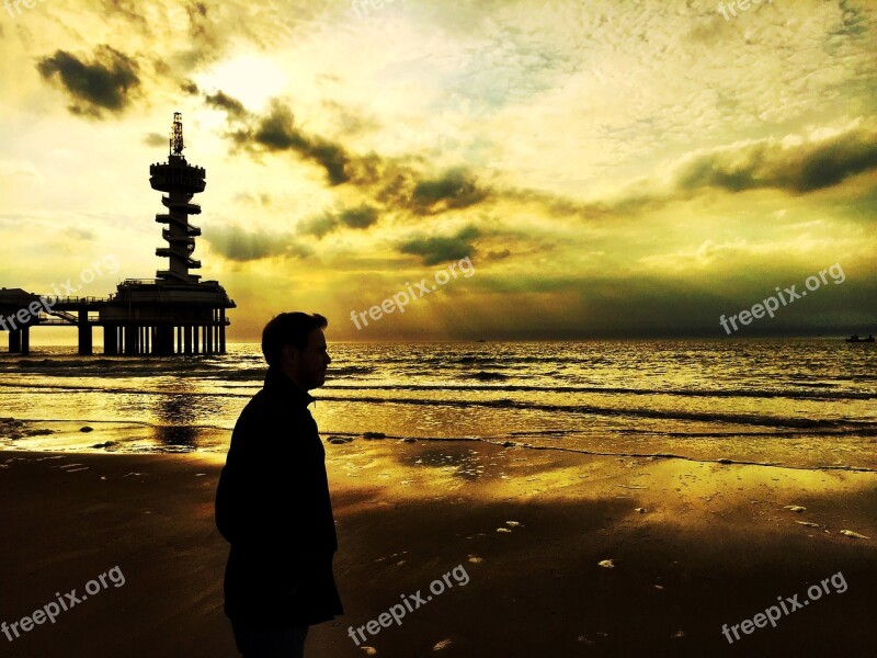 The Hague City Beach Netherlands Mar