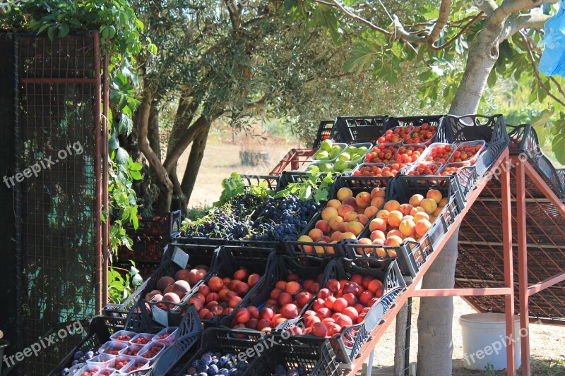 Fruit Fruit Stand Market Fruits Apricot