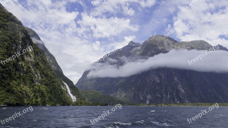 Milford Sound South Island New Zealand Water Nature