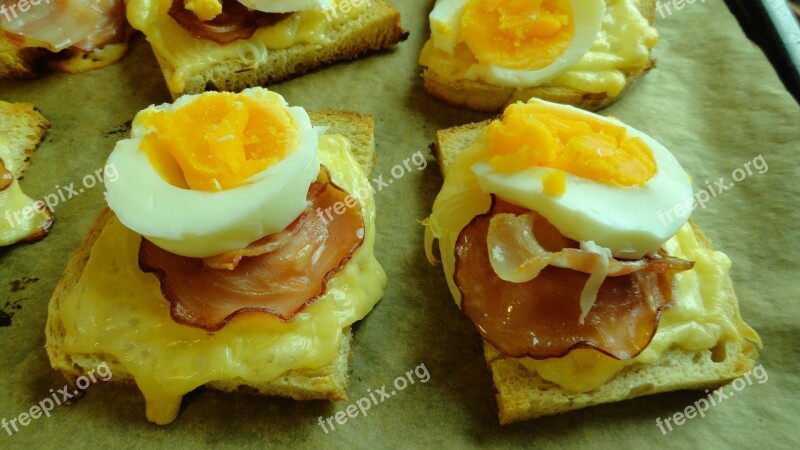 Eating Sandwiches Egg Tasty Easy Food