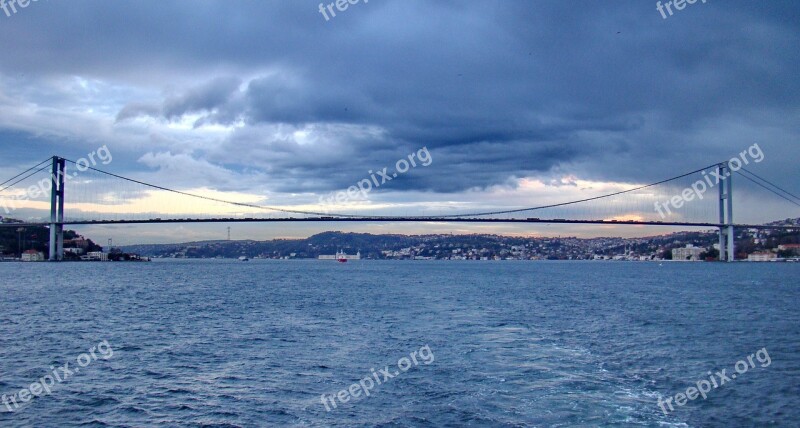 Turkey Bosphorus Strait Istanbul Bridge