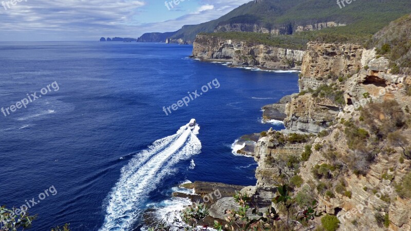 Tasmania Tasman Arch Coast Australia Rock