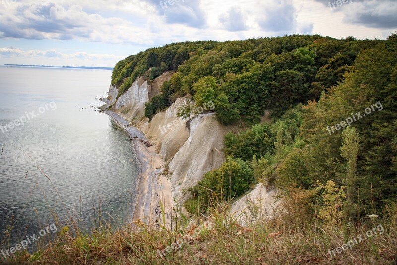 Rügen White Cliffs Cliffs Water Chalkboard