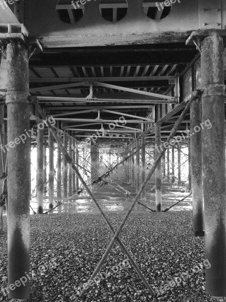 Metal Bridge Architecture Urban Steel