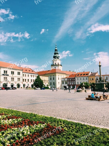 Kromeriz Czech Square Church Architecture