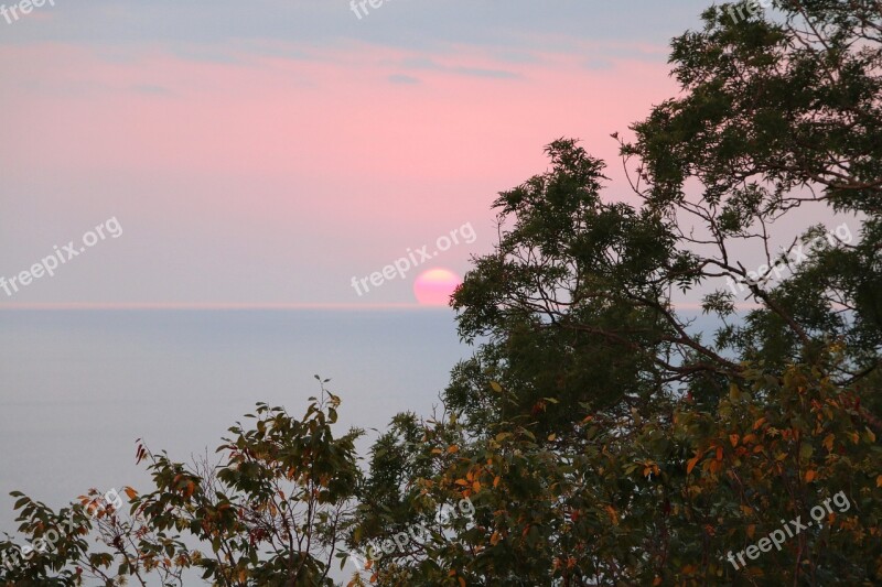 Sochi Sunset Sea Sun Sky