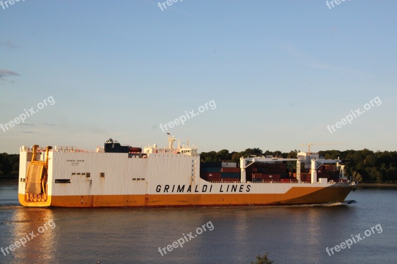 Freighter Container Container Ship Shipping Ship