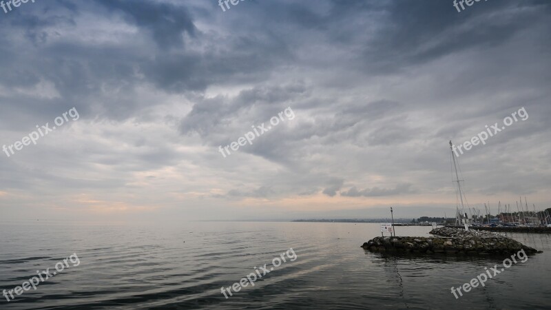 Ouchy Lausanne Geneva Lake Switzerland