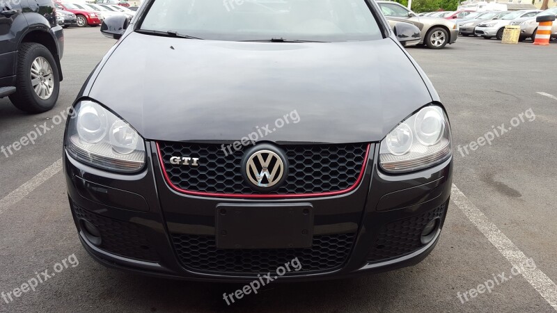 Volkswagen Vw Gti Black Car