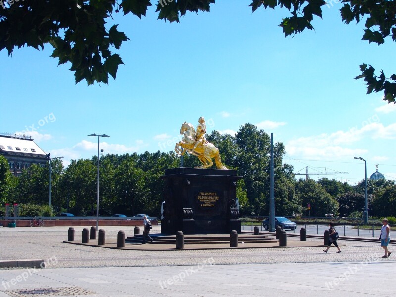 Dresden Reiter Monument Equestrian Statue Statue