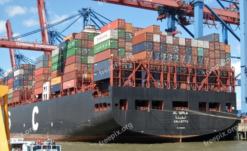 Container Ship Trade In Goods Container Handling Free Photos