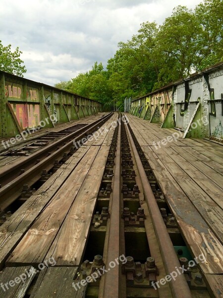 Gleise Rails Railway Railway Tracks Old