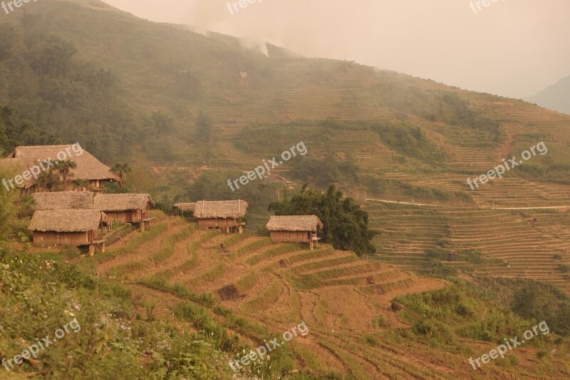 Mountain Hill Landscape Farm House