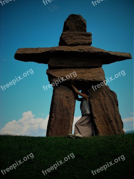 Figure Stone Monument Sculpture Statue