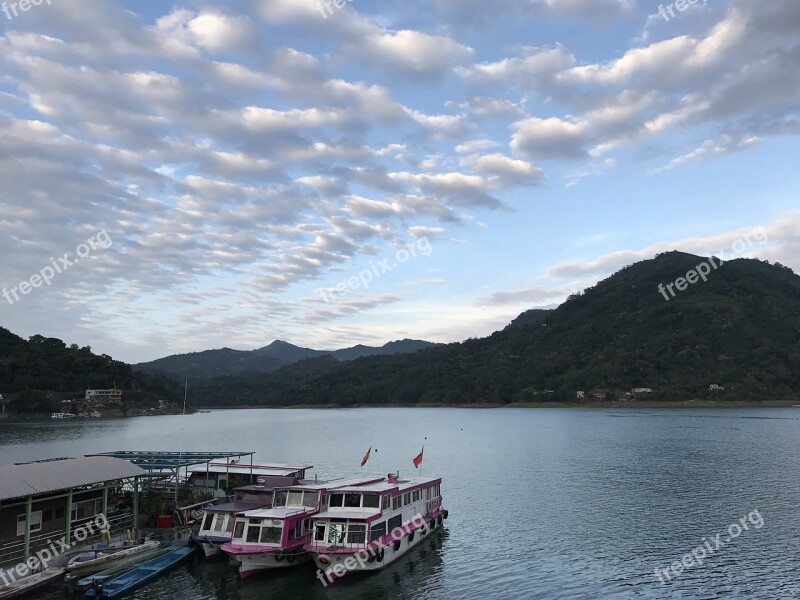 River Banks Sky Natural The Scenery Shihmen Reservoir