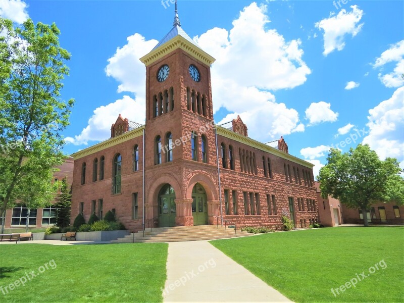 Building Architecture Flagstaff Arizona Red Sandstone Free Photos