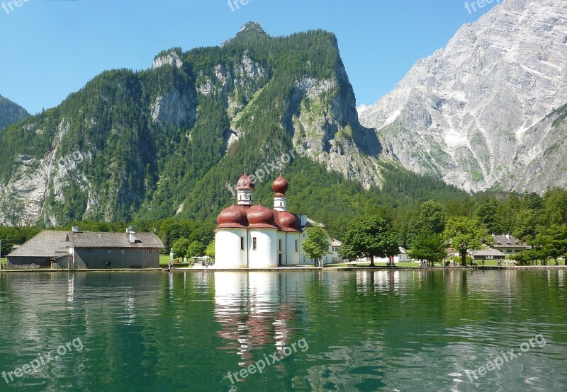 Bartholomä St King Lake Watzmann Berchtesgadener Land Free Photos