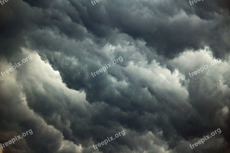 Clouds Forward Sky Thunderstorm Storm