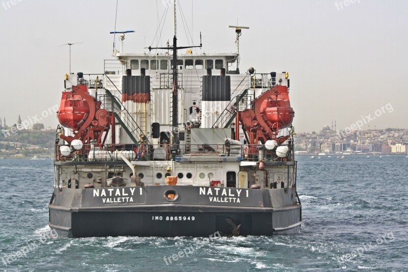 Port Motifs Port Bosphorus Dardanelles Freighter